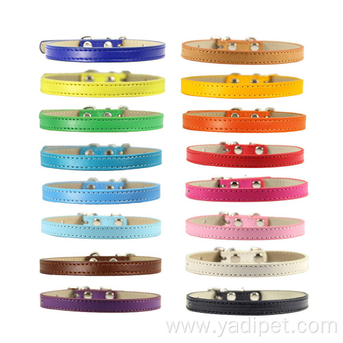 Adjustable Durable PU Dog Collar